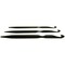 Lacis Double-Ended Ebony Crochet Hooks 3/Pkg-D4/3mm - 3", F6/4mm - 3.5", J10/6mm - 4"